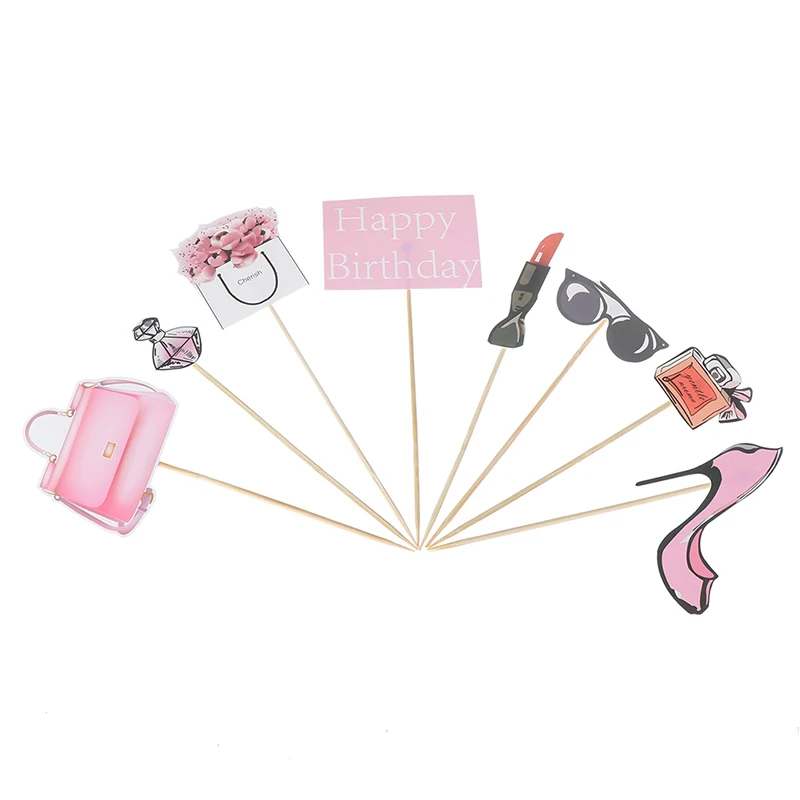 Красивая девушка бикини день рождения торт Топпер кекс сделай сам украшение