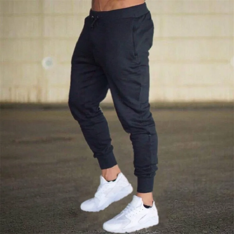 

Cotton Jogging Pants Men Quick-drying Running Pants GYM Men Fitness Trousers Bodybuilding Bottoms Sportswear Man Workout