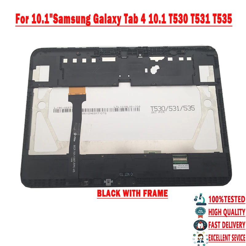 ЖК-дисплей 10 1 дюйма для Samsung Galaxy Tab 4 T530 T531 T535 + сенсорный дигитайзер экран в сборе