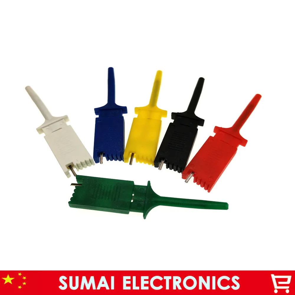30 шт. зажим для тестового крючка SMD IC крюк мультиметра тестовые зажимы
