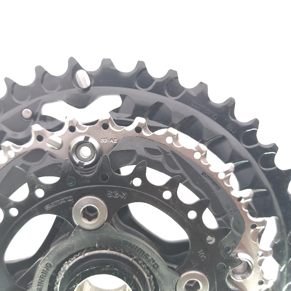 Shimano FC M522 M523 Кривошип горного велосипеда 10S 30 скоростей hollowtech диаметра окружности
