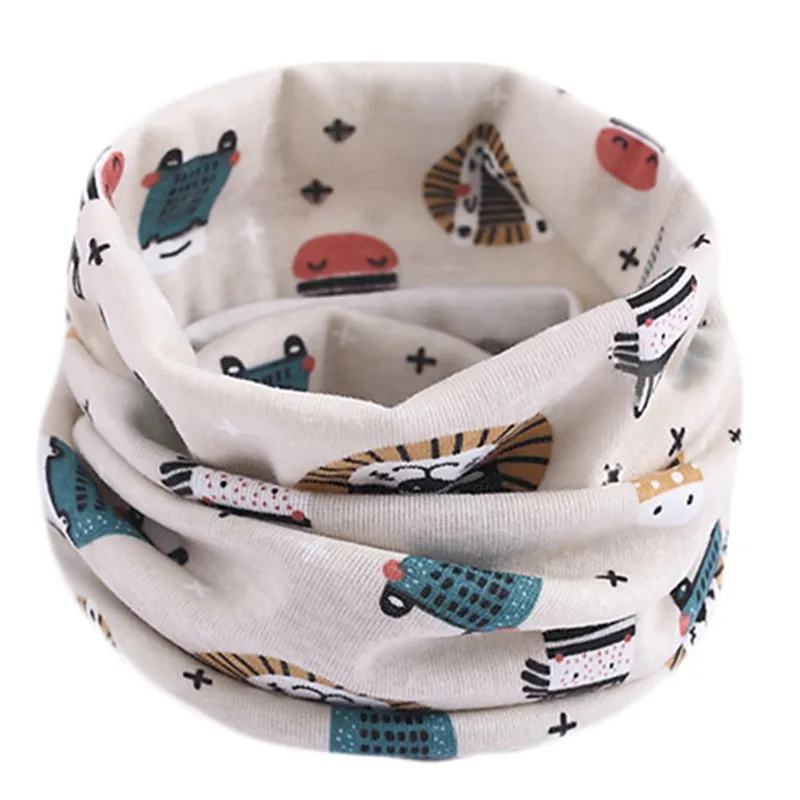 Весна Осень 2020 детский шарф с героями мультфильмов зимний хлопковый теплый для