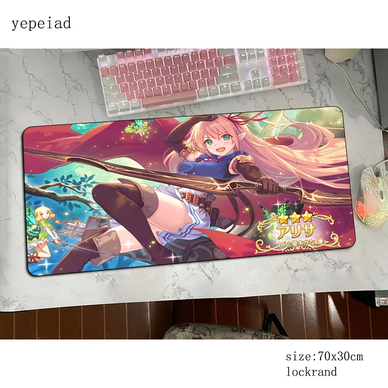 

Princess Connect Re Dive mouse pad 700x300x4mm mats Mass pattern Computer mouse mat gaming accessories mousepad keyboard gamer