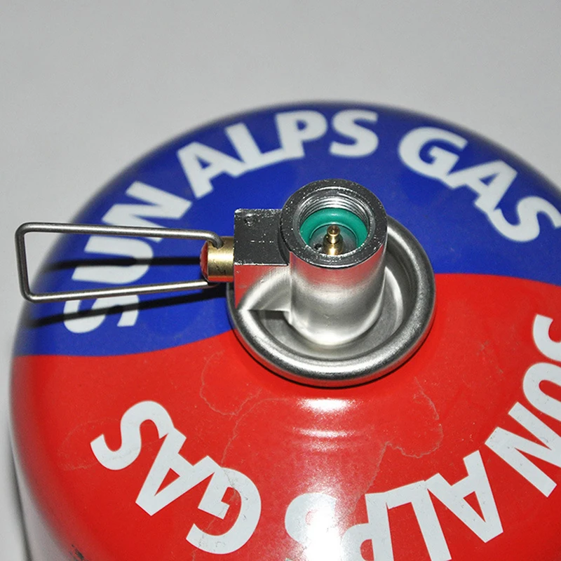 

Горячая продажа Серебряный открытый газовый баллон надувающий клапан плоский газовый бак взаимная Зарядка адаптер кемпинг плита аксессуа...