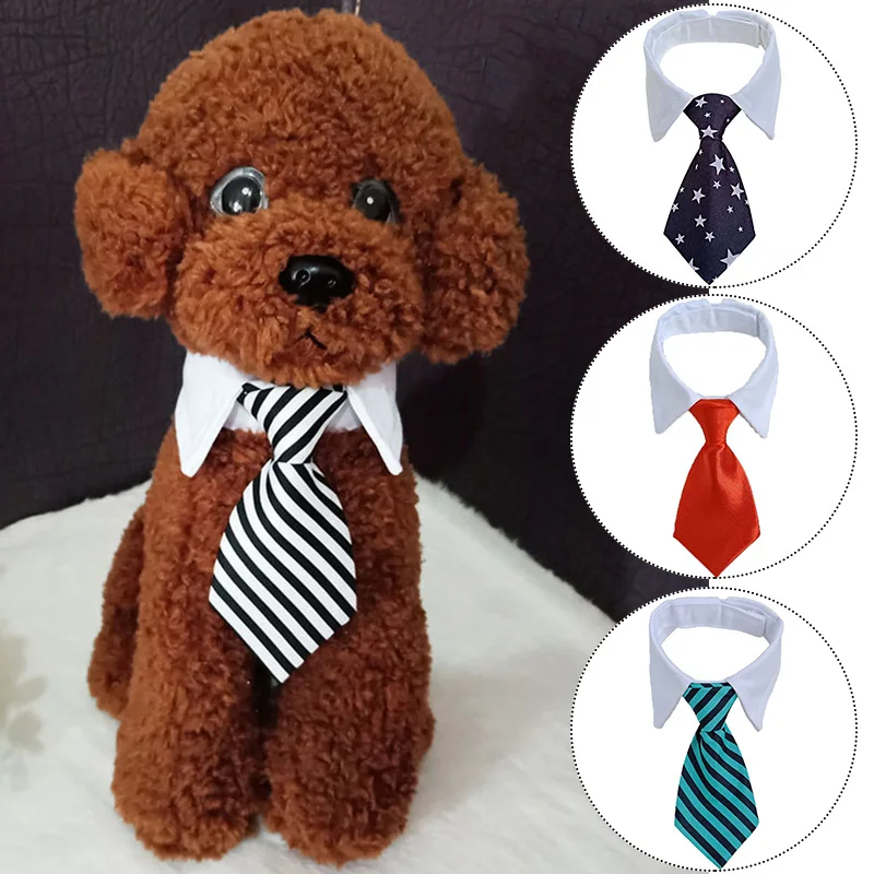 

1Pcs Cat And Dog Fashion Striped Tie Comfortable Adjustable Durable Polyester Pet Bow Tie 2022 New High Quality