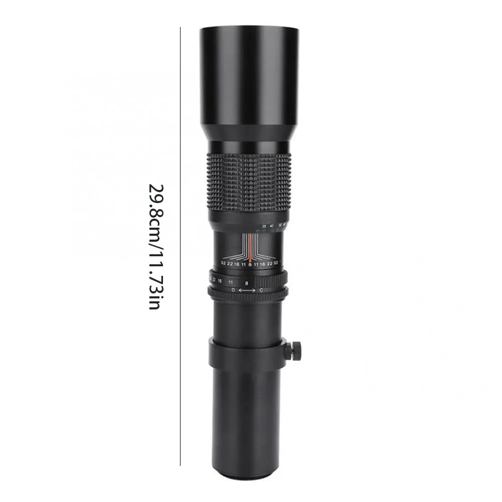 

2021 New Power 500mm F/8.0 F8 Telephoto Zoom Manual Focus Lens + T-Mount Compatible With Canon Nikon Mount Camera Telephoto Lens