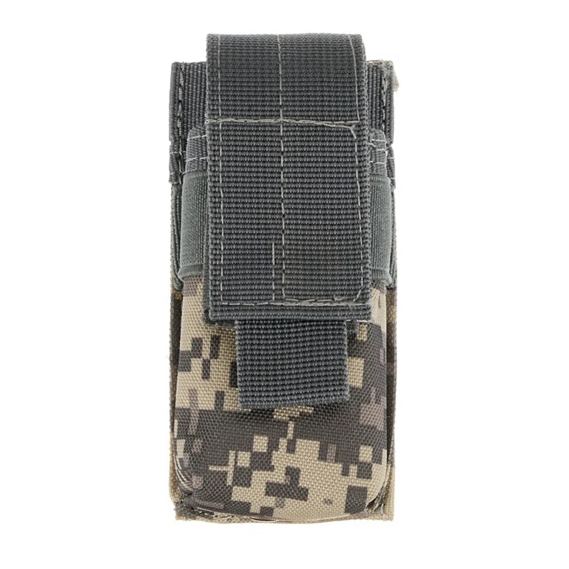 

CQC Molle System Tactical Single Pistol Magazine Pouch M5 Flashlight Knife EDC Tool Pouch Military Airsoft Hunting Bag