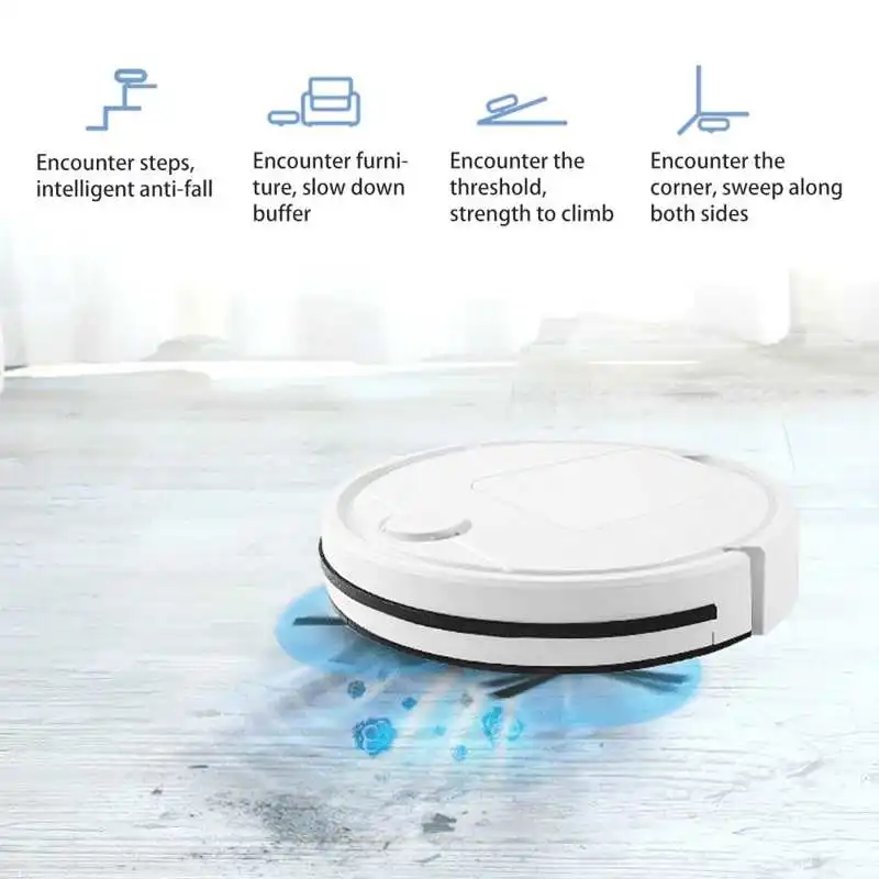 

Household Mops Touch Sensitive Intelligent Floor Sweeping Robot USB Rechargeable Vacuum Cleaner for Home Use High Quality