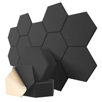 12 pack self adhesive acoustic panels 12x10x 0 4 inch soundproof foam panelshexagon soundproof panels