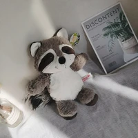 1pc 26cm gray raccoon plush toy kawaii cute soft stuffed animals doll pillow for girls children kids baby girl birthday gift