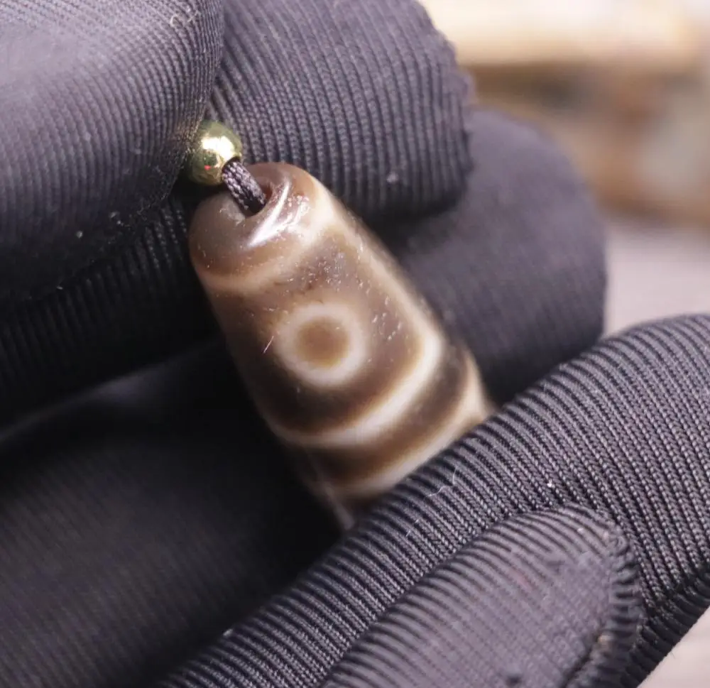 Энергия уникальная магическая сила Тибетский старый Топ маслянистый агат 3 глаза