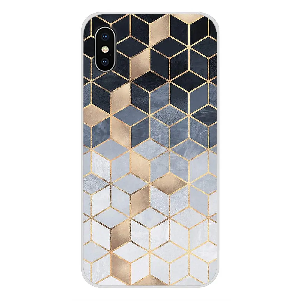 Блестящая золотая мраморная линия для Xiaomi Redmi 4A S2 Note 3 3S 4 4X5 Plus 6 7 6A Pro Pocophone F1