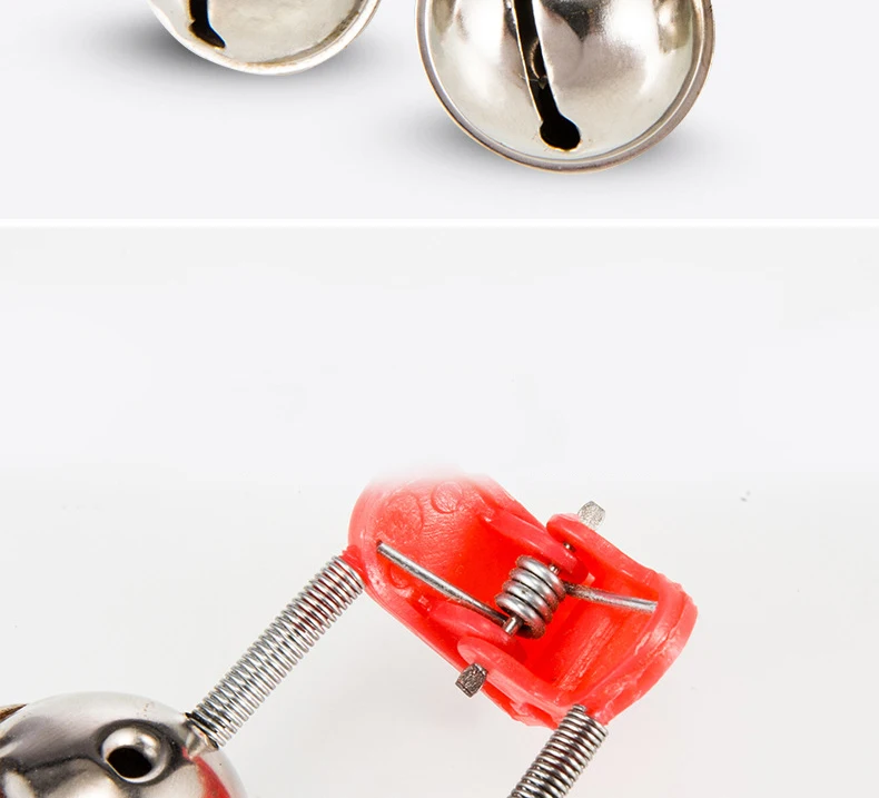5 Pcs/lot Bite Alarms fishing rod bells Fishing Accessory Rod Clamp Tip Clip Bells Ring Pasca Fishing Tool Accessory