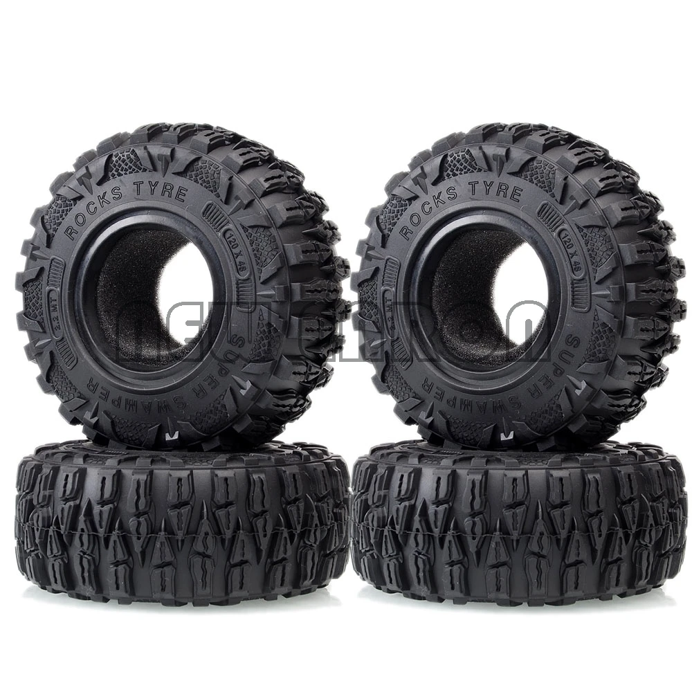 Новые шины ENRON 4P 2 &quotSuper Swamper Rocks 120 мм для 1:10 RC SCX10 90046 90047 D90 CC01 TRX4 YETI TRX 4 KM2 RR10