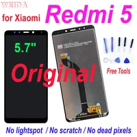 5 7 original display for xiaomi redmi 5 lcd display touch screen digitizer assembly replacement for redmi 5 lcd mdg1 mdti mdi1