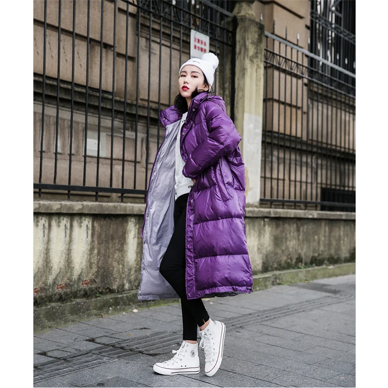 2019 женская зимняя куртка хит продаж хлопковое пальто новая яркая с меховым