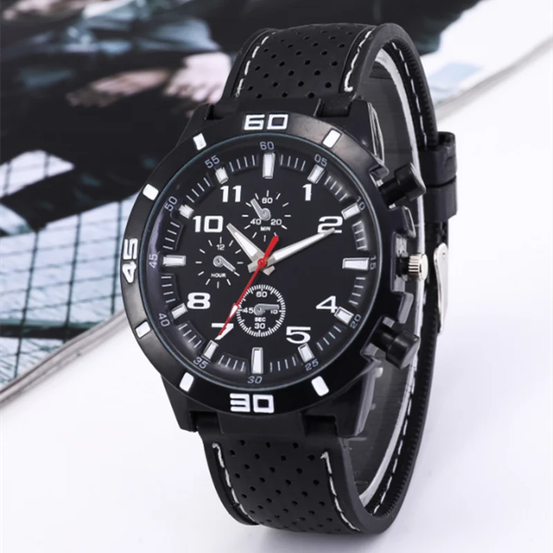 

2021 Jewelry Gifts Women Creative Sports Silicone Strap Men Quartz Watches