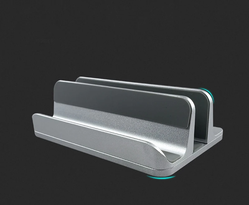 Алюминиевая Регулируемая двойная вертикальная подставка для ноутбука