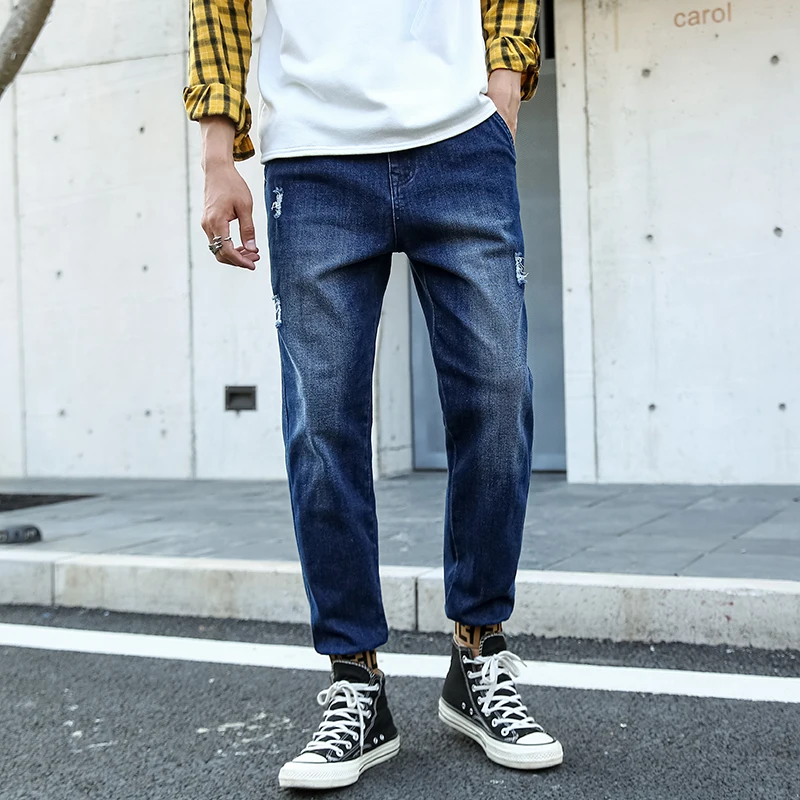 Мужские высокие джинсы Port & Lotus повседневные эластичные джинсовые брюки до