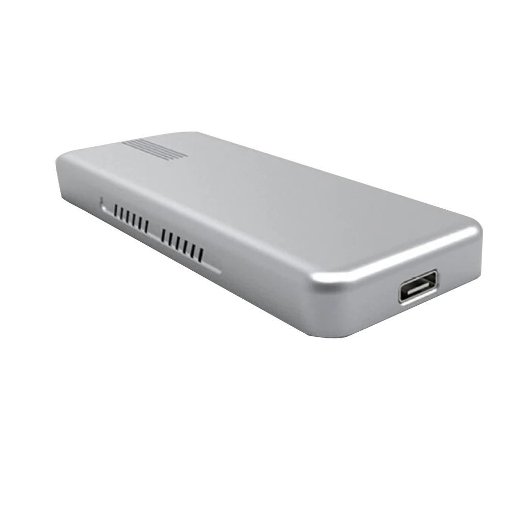 H1111Z PCIE NVMe USB3.1 SSD Enclosure M.2 to Type C Adapter 10Gbps Supports 6TB Capacity M KEY Hard Disk External Drive SSD Case