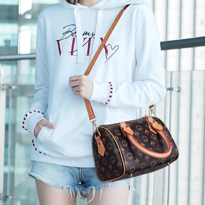 

Women's Mini One Shoulder Tote Bag Simple Multifunctional Boston Cross Arm Pillow Bag