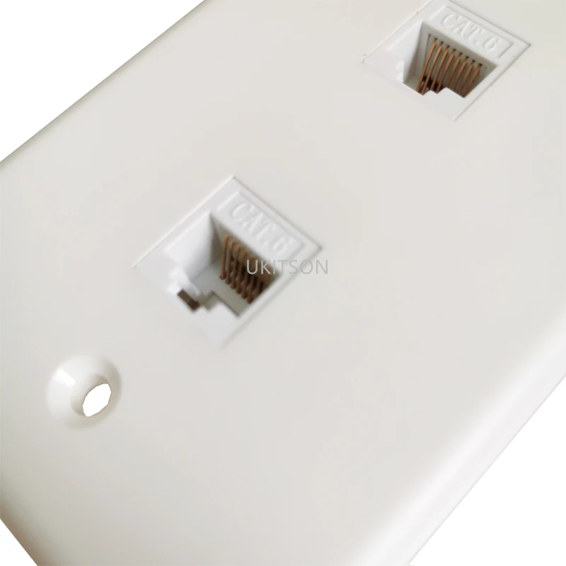 Сетевая розетка с 2 портами разъем CAT6 RJ45 стандарта США для подключения к