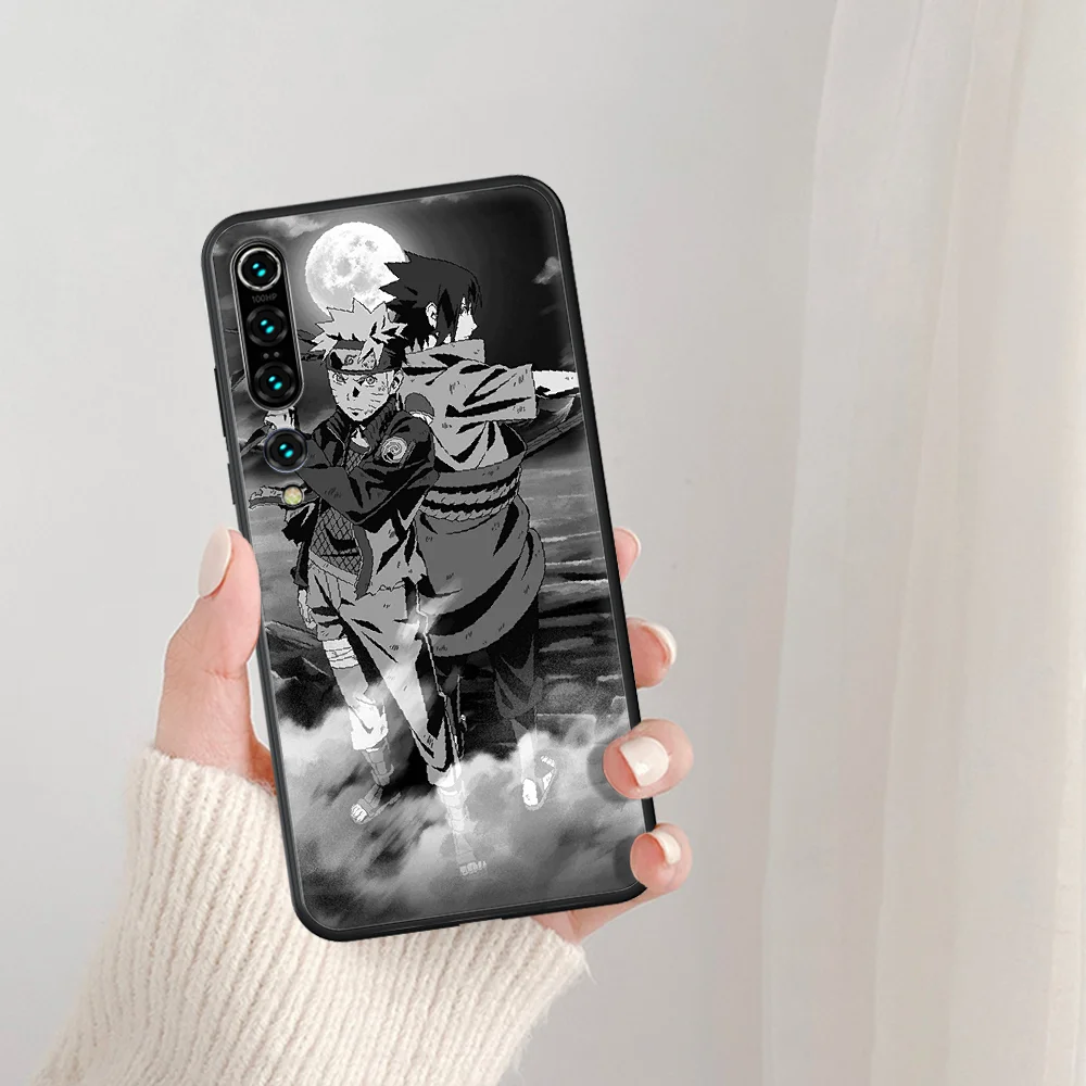 

Anime Naruto Sasuke Uzumaki Phone Case For Xiaomi Mi Note 10 A3 9 MAX 3 A2 8 9 Lite Pro Ultra black Cell 3D Back Fashion