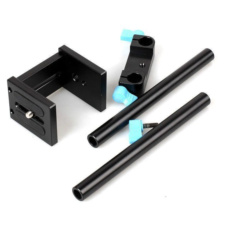 15 мм рельсовая штанга опорная система пластина крепление для Canon DSLR Follow Focus Rig 5D2 5D