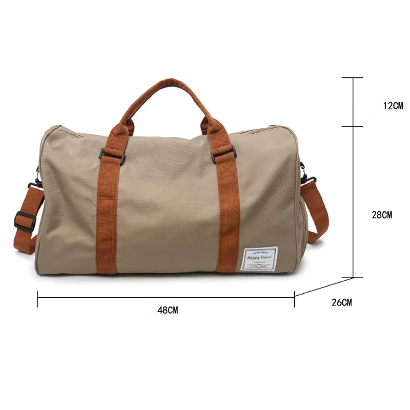 Large Capacity Oxford Cloth Luggage Bags Women Leisure Sports Fitness Bag Weekend Gym Accessories Men Big Shoe Bags for Travel