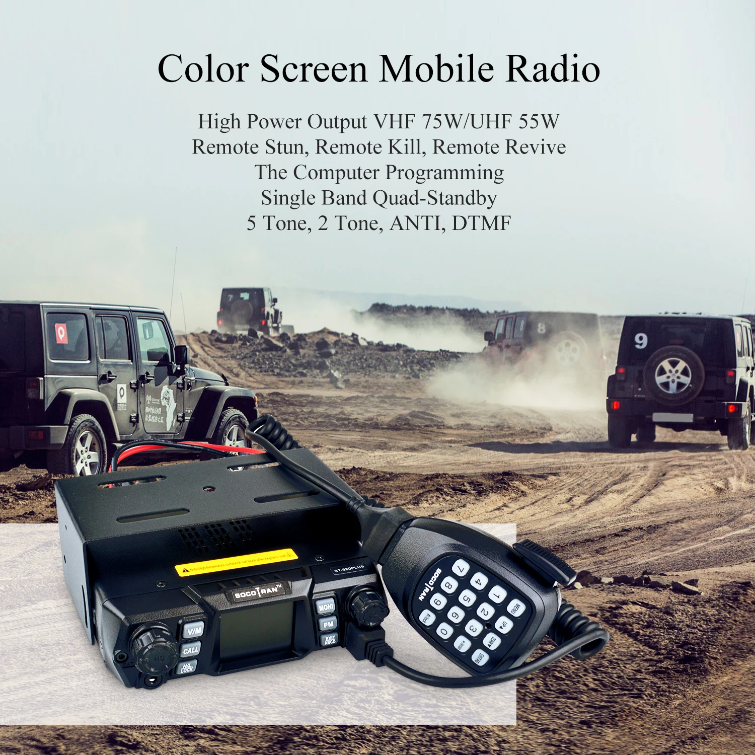 Отправка из России ST 980PLUS двухдиапазонный 136 174 МГц и 400 480 200CH VHF 75W/55W UHF Quad standby