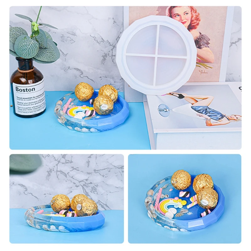 

Ромбовидные формы для подноса подставки «сделай сам», формы для подставки из смолы, маленькие силиконовые формы для подноса