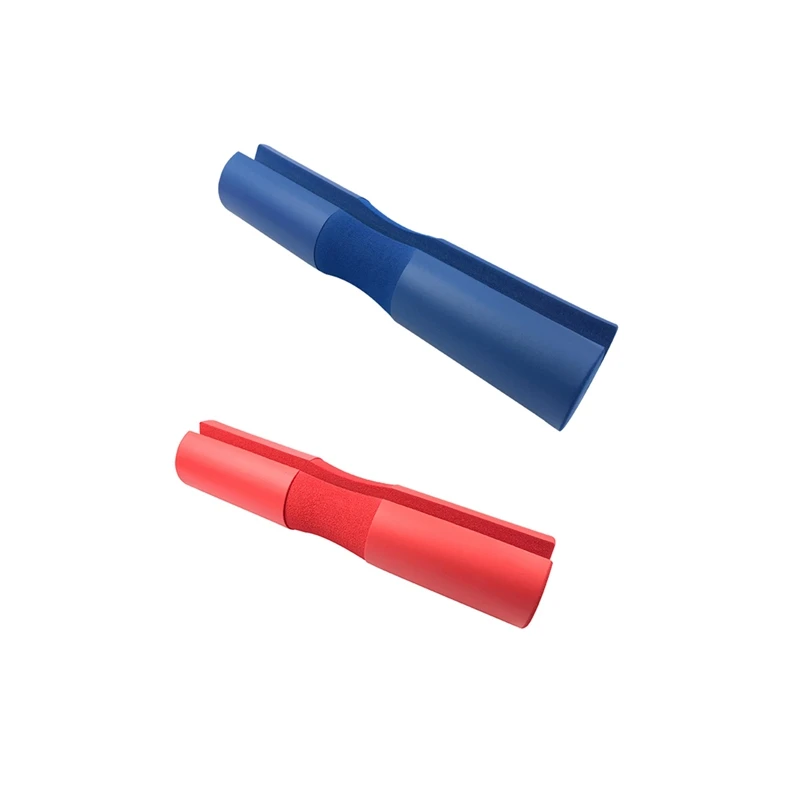 

2X Barbell Pad Squat Protector Weightlifting Neck Pad Shoulder Fitness Neck Hip Push Bar Protection Pad Blue & Red