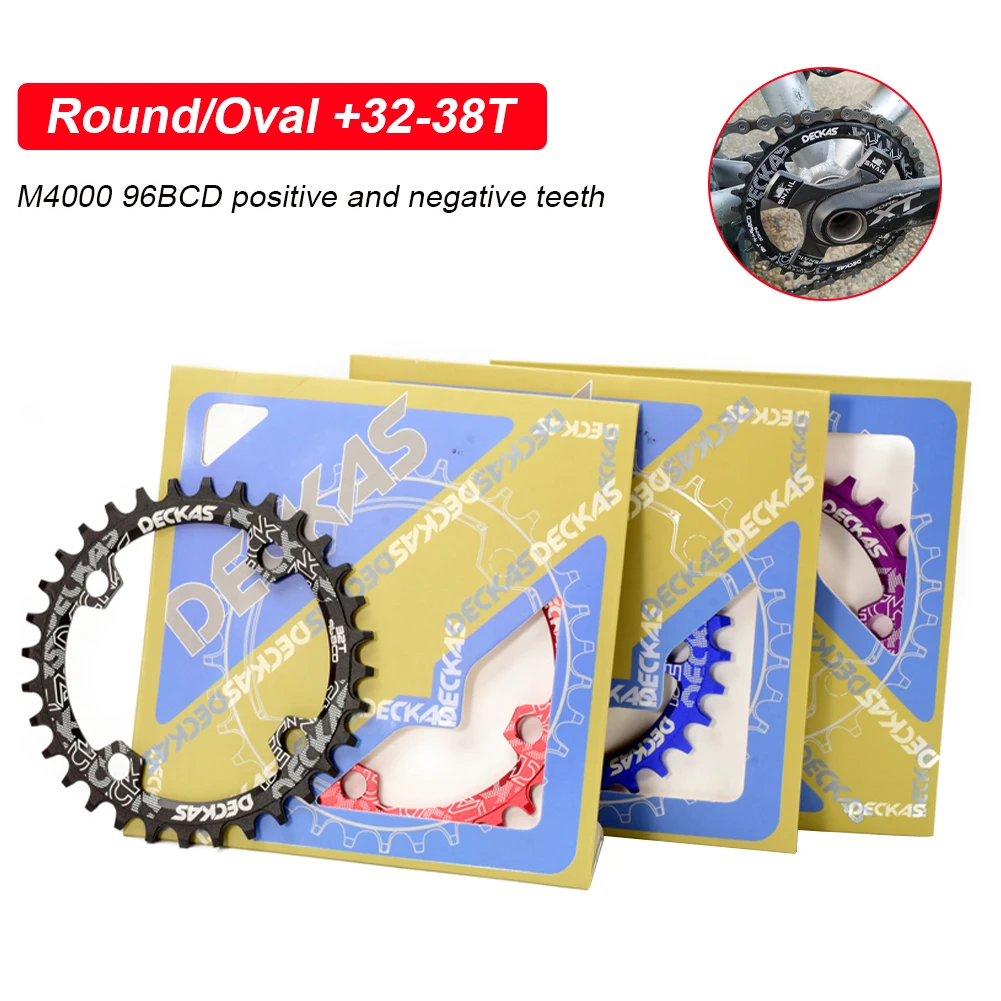 

96 BCD Chainring Narrow Wide Round Oval Chain Ring 32T 34T 36T 38T Single Speed MTB Chainring for M4000 M4050 GX NX X1 Crank