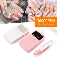 brushless motor electric nail drill machine 36000rpm manicure pedicure nail gel polisher grinding device low noise no vibration