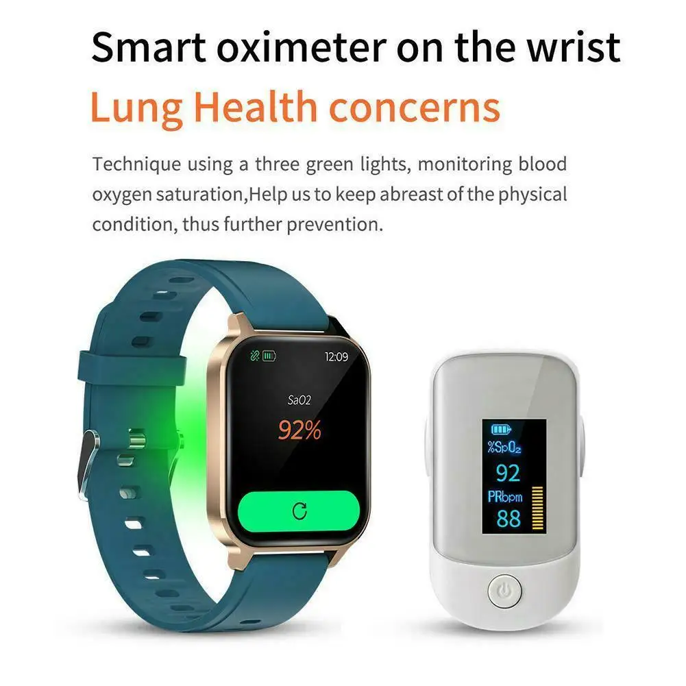 

Q18 Smart Watch HD Large Screen Waterproof Smart Bracelet Fitness Tracker Heart Rate Monitor