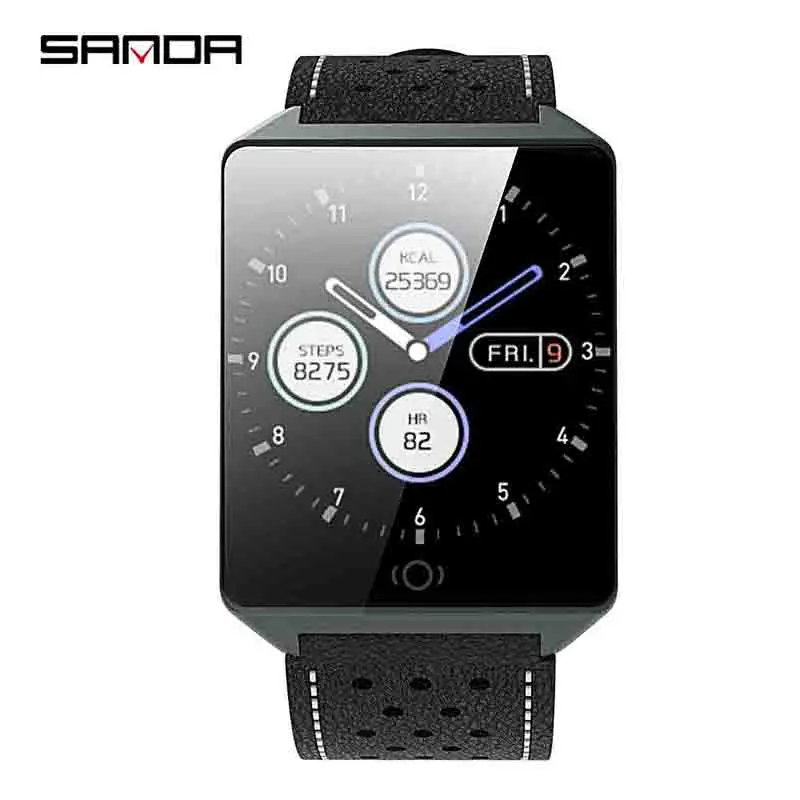 Сандалии водонепроницаемый Bluetooth умные мужские часы Шагомер Браслет для занятий