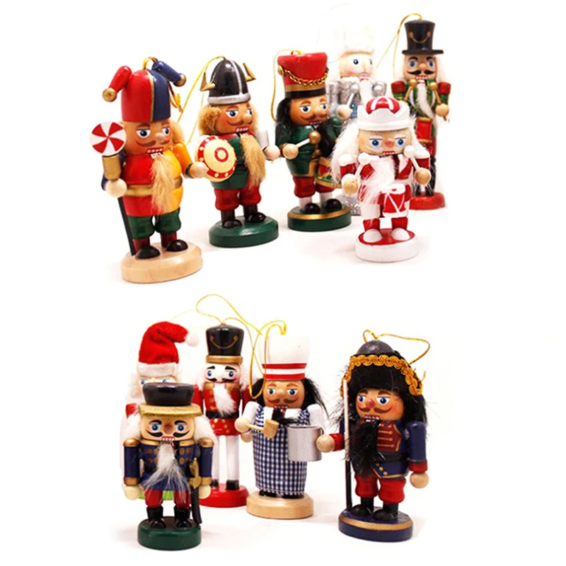 

Wooden Nutcracker Doll Soldier Christmas Tree Pendant Ornaments Decoration