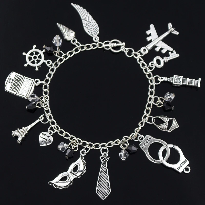 Charm Bracelet Jewelry Mask Handcuff Pendants Bracelets 50 Fifty Shades of Grey Bracelets for Women Accessories a bracelet