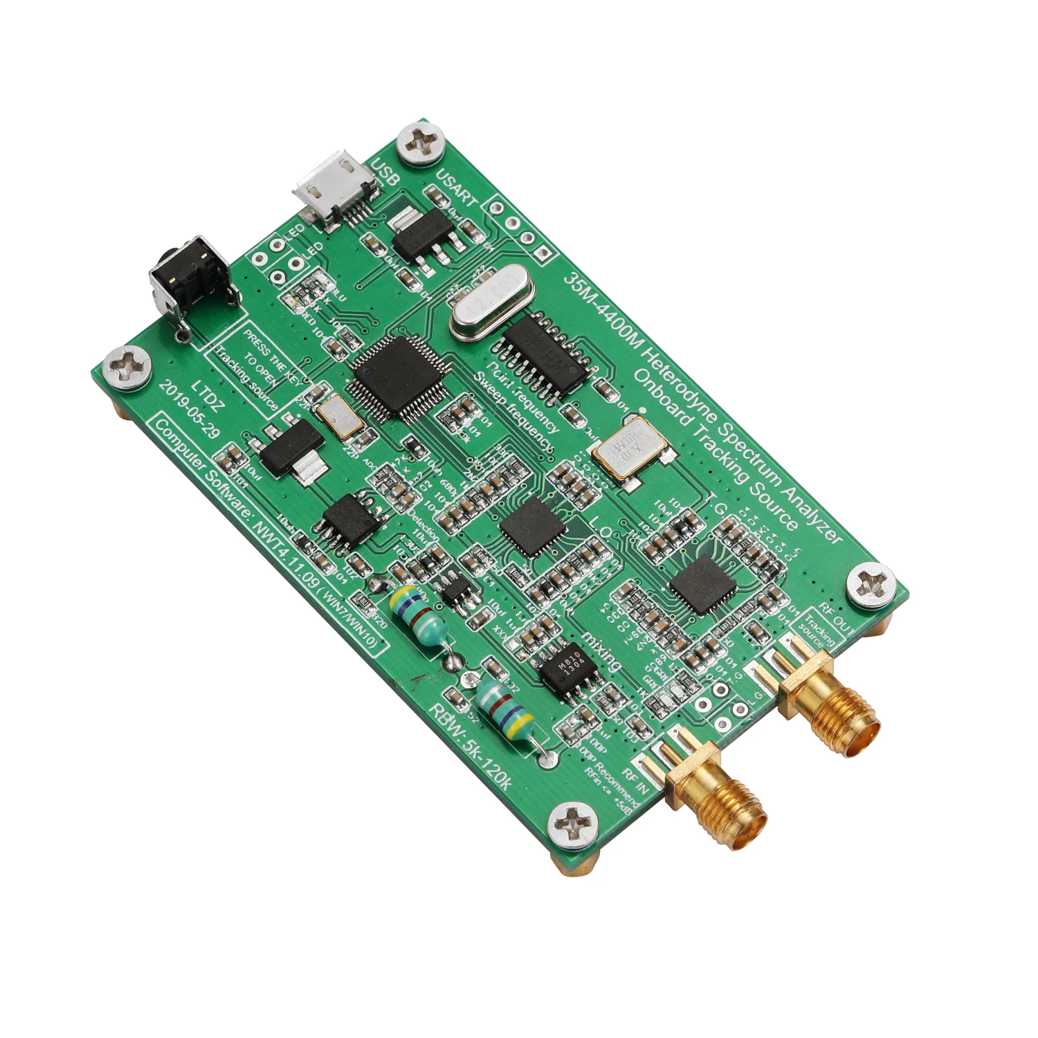 LTDZ 35-4400 м анализатор спектра USB источник сигнала с отслеживанием источника модуль
