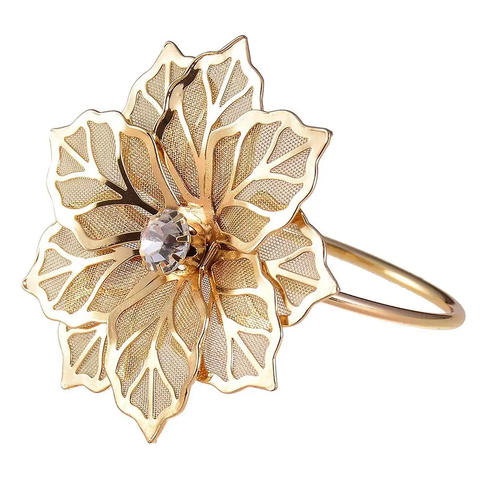 6 шт. кольца для салфеток с ажурным цветком свадебного банкета уживечерние дня