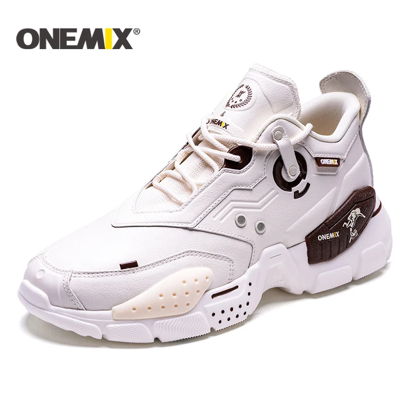 ONEMIX Raod кроссовки для бега мужские кожаные вамп на шнуровке женская мужская обувь