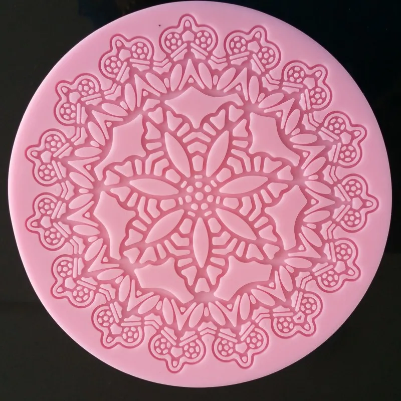 Силиконовая форма для выпечки торта мандала кружева силиконовый дизайнерский