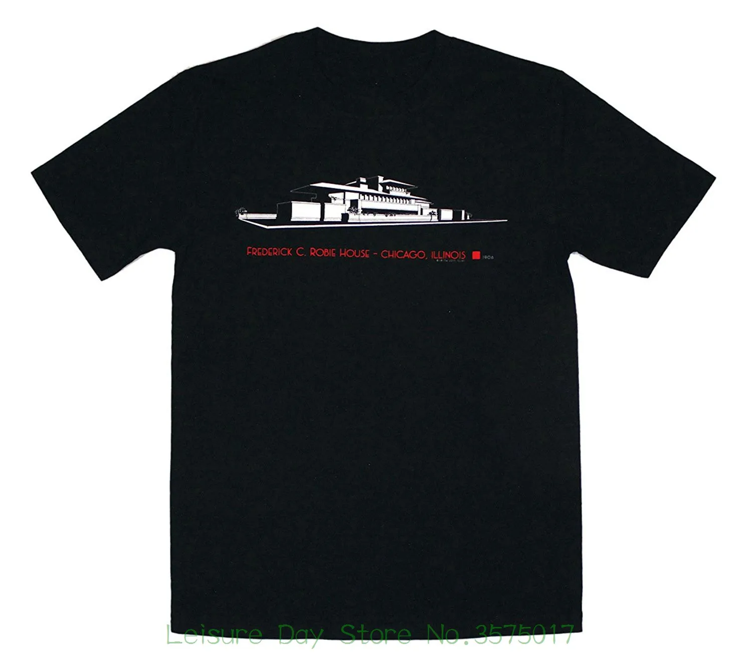 Рукав Мужская футболка мода свобода графика Франк Ллойд Райт дом Роби взрослая |