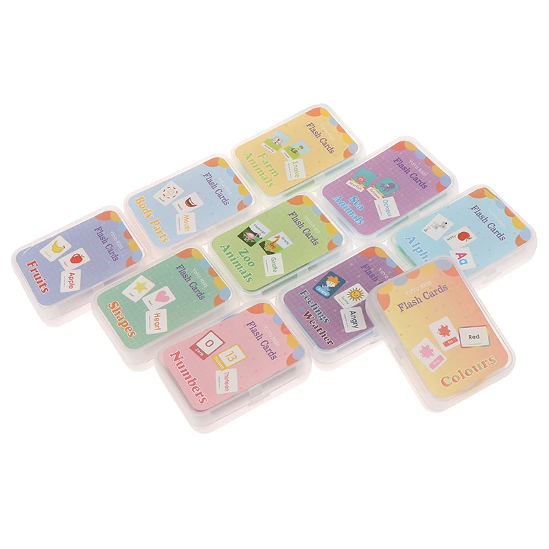 

English Flash Card Handwritten Kids Early Development Learning Educational Toy