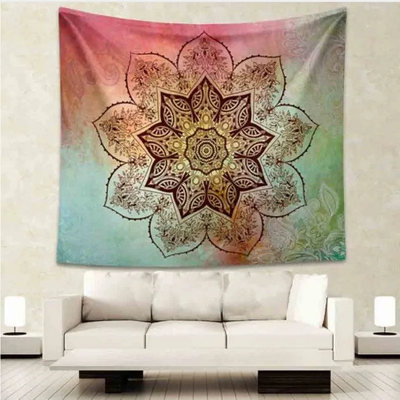 

New Bohemian Printed Background Cloth Fashion Home Simple Decoration Supplies Hanging Cloth Living Room Bedroom Tapestry