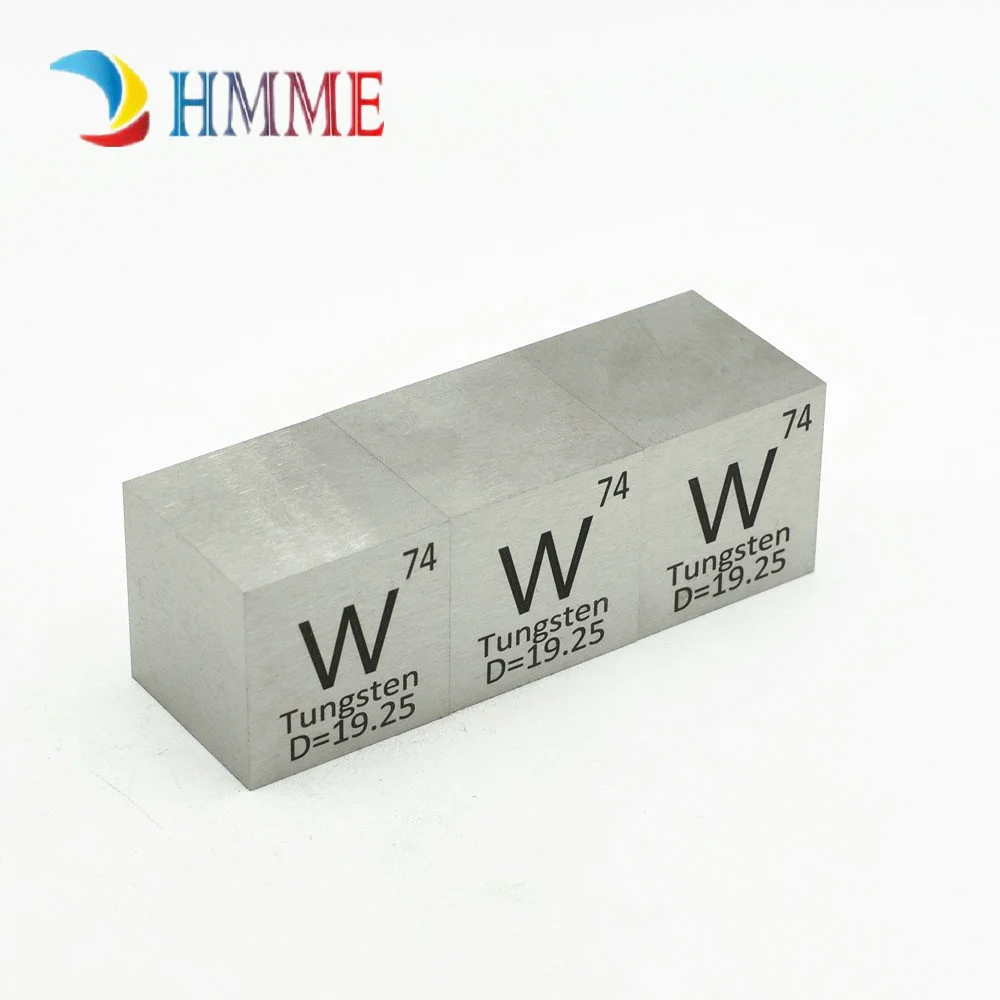 Вольфрамовый блок Wolfram Cube плотность 99.95% чистый для коллекции элементов ручной