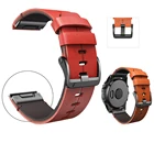 Ремешок кожаный для наручных часов Garmin Fenix 6X Pro, быстросъемный легко устанавливаемый браслет для Fenix 5X Plus 3 3HRспуск mk1, 26 мм