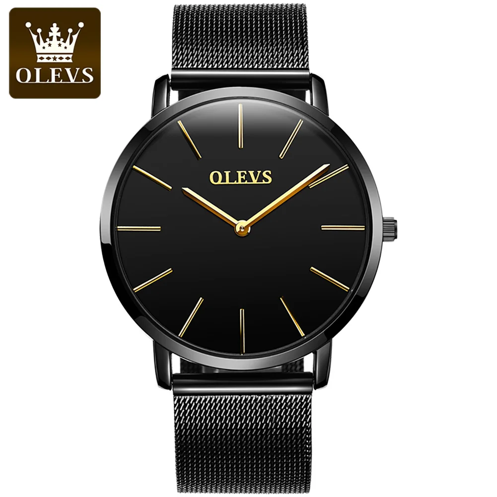 

Mens Watches Ultra-Thin Minimalist Waterproof - Fashion Wrist Watch for Men Unisex Dress with Stainless Steel Mesh Band