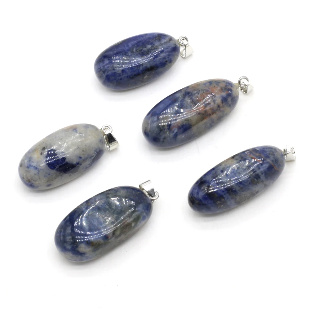 

1pc Natural Stone Pendants Irregular Cute Sodalite Charms for Jewelry Making DIY Women Necklace Earring Party Gifts