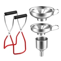 1 set kitchen funnel stainless steel funnel cooking strainer oil wine filter kitchen home tool